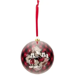 Gifi Boule de Noël Disney Minnie Mickey rouge et noire Ø10cm^ Décoration Sapin