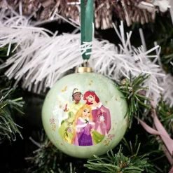 Hot Gifi Boule de Noël Disney Princesses vert Ø7,5cm