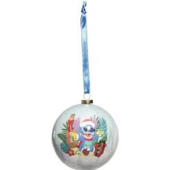 Gifi Boule de Noël Disney Stitch bleu Ø7,5cm^ Décoration Sapin