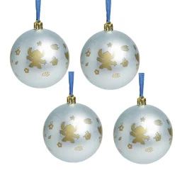 Gifi Boule de Noël Disney Stitch bleu Ø8cm x4^ Décoration Sapin