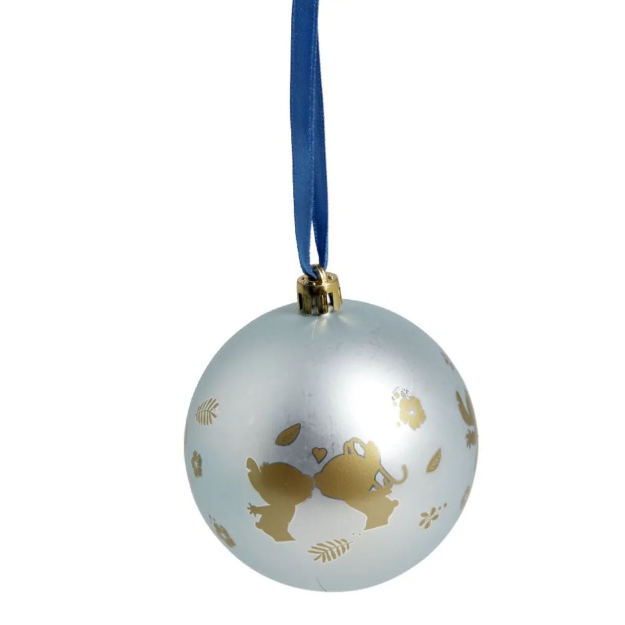 Gifi Boule de Noël Disney Stitch bleu Ø8cm x4^ Décoration Sapin