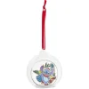 Gifi Boule de Noël Disney Stitch en verre et bois Ø8cm^ Décoration Sapin