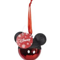 Best Gifi Boule de Noël Disney tête de Mickey rouge et noire