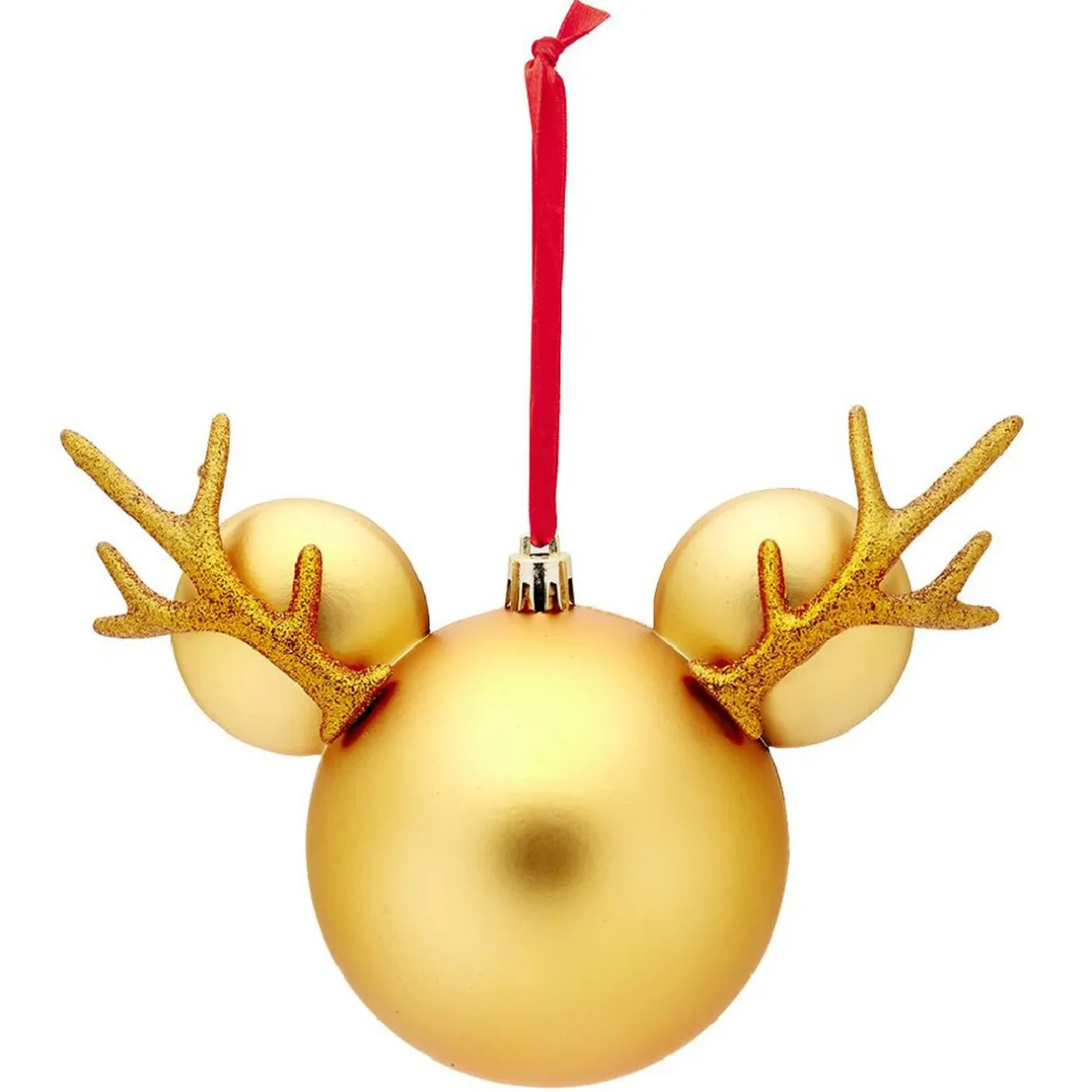 Gifi Boule de Noël Disney tête de Mickey en 3D dorée H15,5cm^ Décoration Sapin