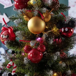 Gifi Boule de Noël Disney tête de Mickey en 3D dorée H15,5cm^ Décoration Sapin