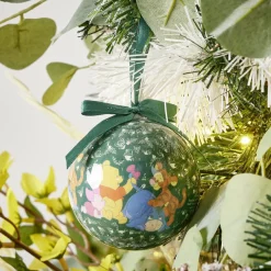 Gifi Boule de Noël Disney Winnie L'ourson vert foncé Ø7,5cm^ Décoration Sapin