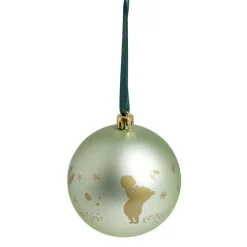 Gifi Boule de Noël Disney Winnie L'ourson vert Ø8cm x4^ Décoration Sapin