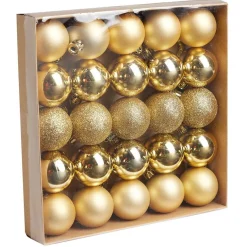 Gifi Boule de Noël doré Ø4cm x25^ Décoration Sapin