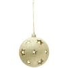 Gifi Boule de Noël dorée déco étoile Ø8 cm^ Décoration Sapin