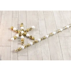 Gifi Boule de Noël dorée et blanche x25^ Décoration Sapin