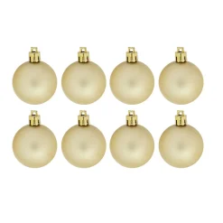 Gifi Boule de Noël dorée et blanche x25^ Décoration Sapin