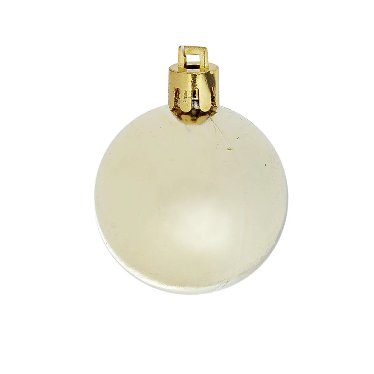 Gifi Boule de Noël dorée et blanche x25^ Décoration Sapin
