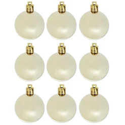 Gifi Boule de Noël dorée et blanche x25^ Décoration Sapin