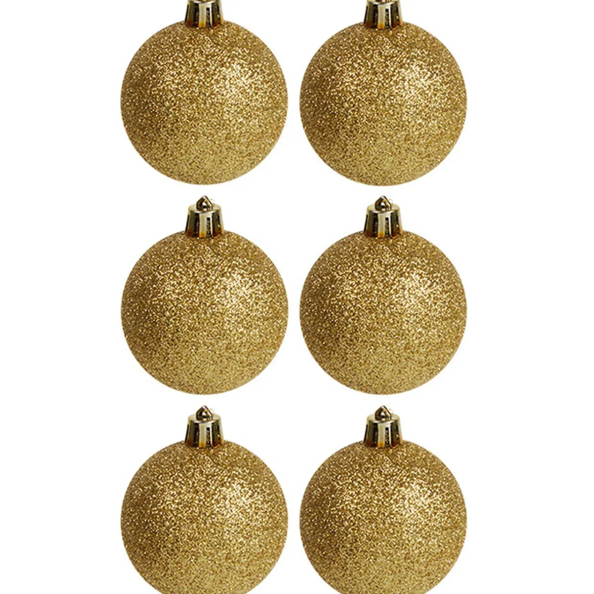 Gifi Boule de Noël dorée pailletée x6^ Décoration Sapin