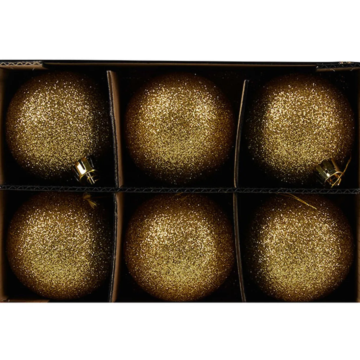 Gifi Boule de Noël dorée pailletée x6^ Décoration Sapin