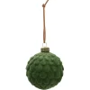 Gifi Boule de Noël effet neige verte Ø8 cm^ Décoration Sapin