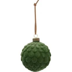 Gifi Boule de Noël effet neige verte Ø8 cm^ Décoration Sapin