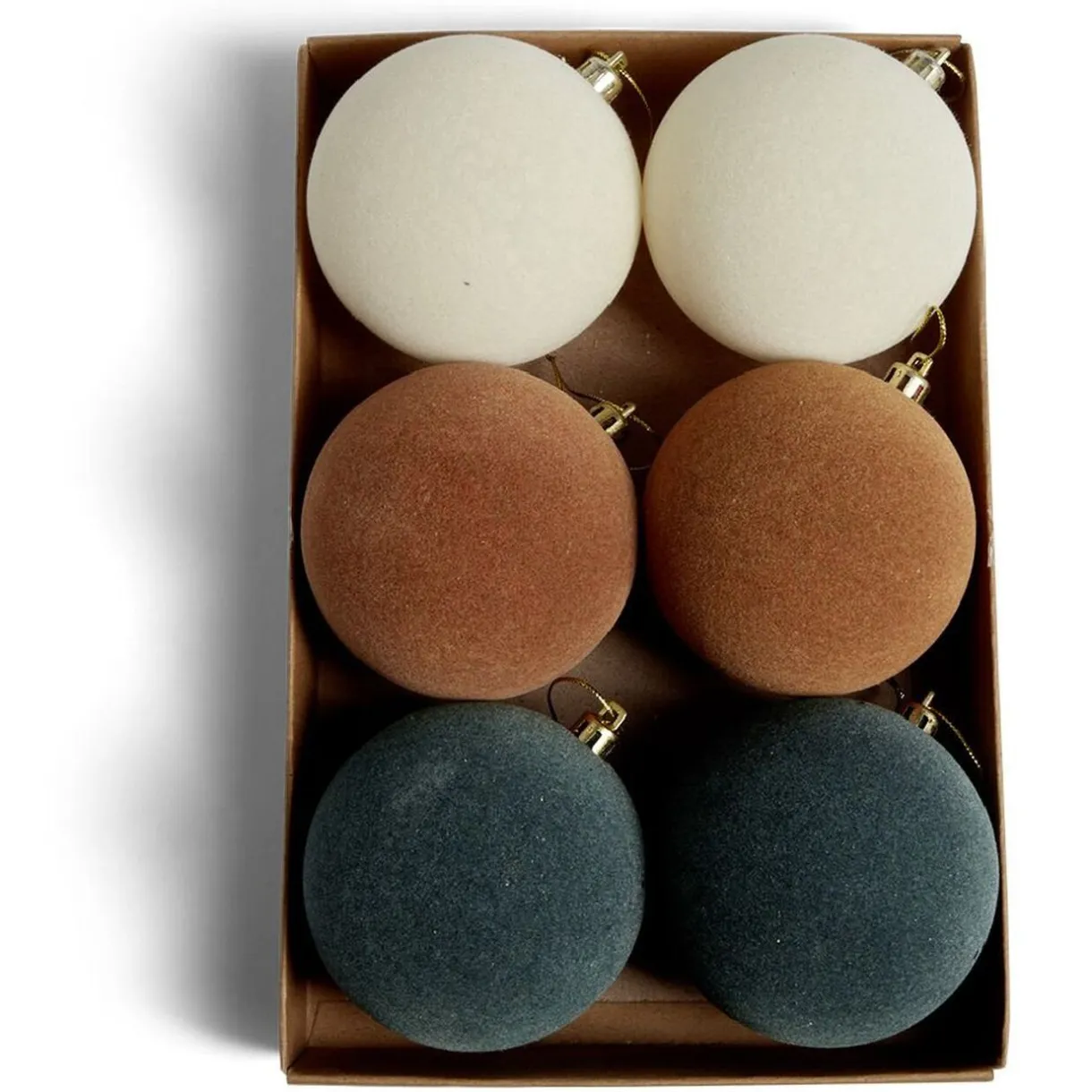 Gifi Boule de Noël effet velours Ø8cm x6^ Décoration Sapin