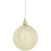 Gifi Boule de Noël en acrylique beige doré Ø10 cm^ Décoration Sapin
