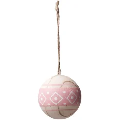 Gifi Boule de Noël en bois style ethnique^ Décoration Sapin