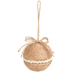 Gifi Boule de Noël en jute Ø8cm - 2 modèles^ Décoration Sapin