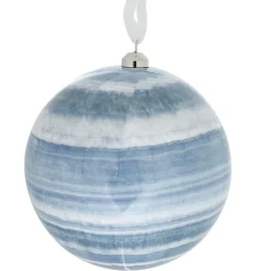 Gifi Boule de Noël en mousse design boréal bleu^ Décoration Sapin