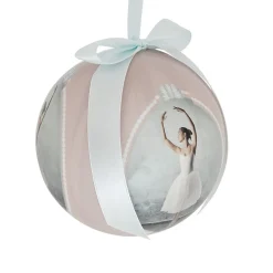 Gifi Boule de Noël en mousse design danseuse rose et bleu^ Décoration Sapin