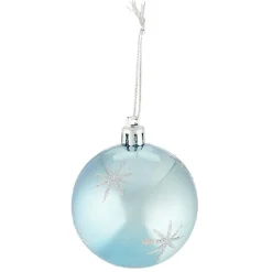 Gifi Boule de Noël en pvc bleu pailleté^ Décoration Sapin