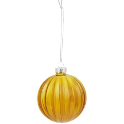 Gifi Boule de Noël en verre ambré Ø10 cm^ Décoration Sapin