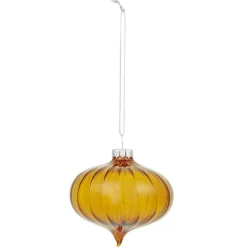 Gifi Boule de Noël en verre ambré Ø10 cm^ Décoration Sapin