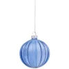 Gifi Boule de Noël en verre bleu Ø10 cm^ Décoration Sapin