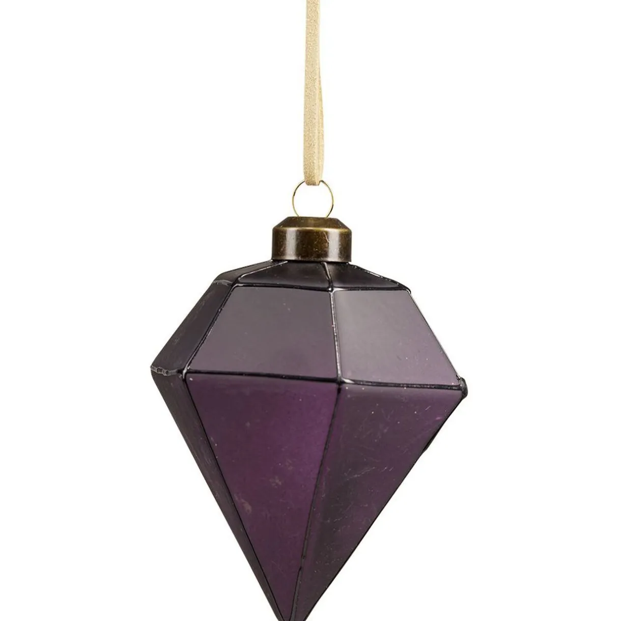 Gifi Boule de Noël en verre design origami Ø8cm^ Décoration Sapin