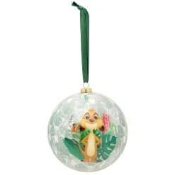 Gifi Boule de Noël en verre Disney Le Roi Lion verte et blanche Ø9,5cm^ Décoration Sapin