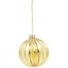 Gifi Boule de Noël en verre doré Ø8 cm^ Décoration Sapin