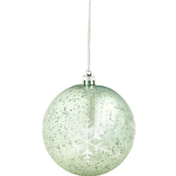 Gifi Boule de Noël flocon de neigeà suspendre^ Décoration Sapin