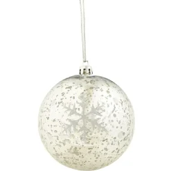 Gifi Boule de Noël flocon de neigeà suspendre^ Décoration Sapin