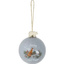 Gifi Boule de Noël forêt de Noël Ø8cm - 3 modèles^ Décoration Sapin