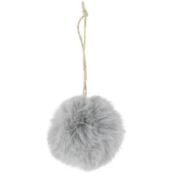 Best Gifi Boule de Noël fourrure gris Ø6cm