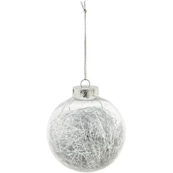 Sale Gifi Boule de Noël garnie de cheveux d'ange