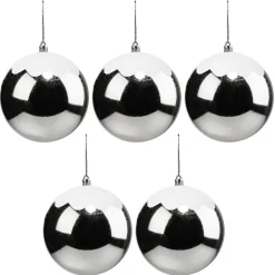 Gifi Boule de Noël gris argenté Ø12 cm x5^ Décoration Sapin