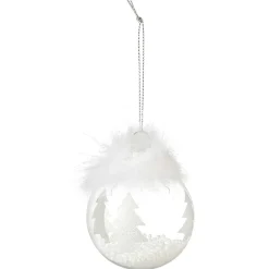 Gifi Boule de Noël motif tradition brillant^ Décoration Sapin