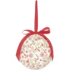 Gifi Boule de Noël motif traditionnel houx flocon de neige rouge et blanc^ Décoration Sapin