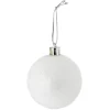 Gifi Boule de Noël paillette blanche Ø6cm x3^ Décoration Sapin