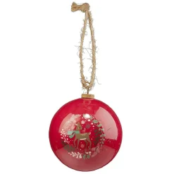 Gifi Boule de Noël papier design Tradition Ø8cm^ Décoration Sapin