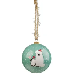 Gifi Boule de Noël papier design Tradition Ø8cm^ Décoration Sapin