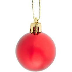Gifi Boule de Noël rouge brillant pailleté mat x20^ Décoration Sapin