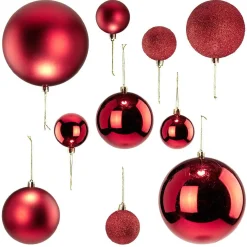 Gifi Boule de Noël rouge x15^ Décoration Sapin