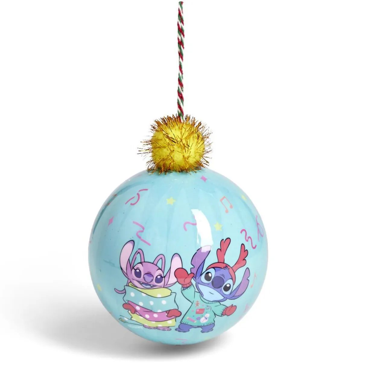 Gifi Boule de Noël Stitch avec pompon Ø12cm H15cm