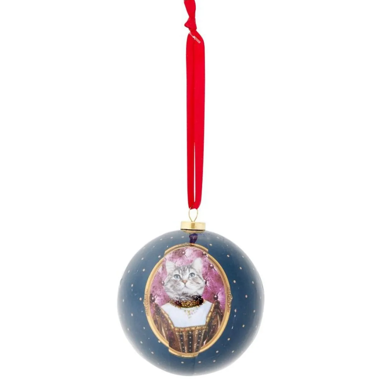 Gifi Boule de Noël traditionnel vintage Ø8cm - 3 modèles^ Décoration Sapin