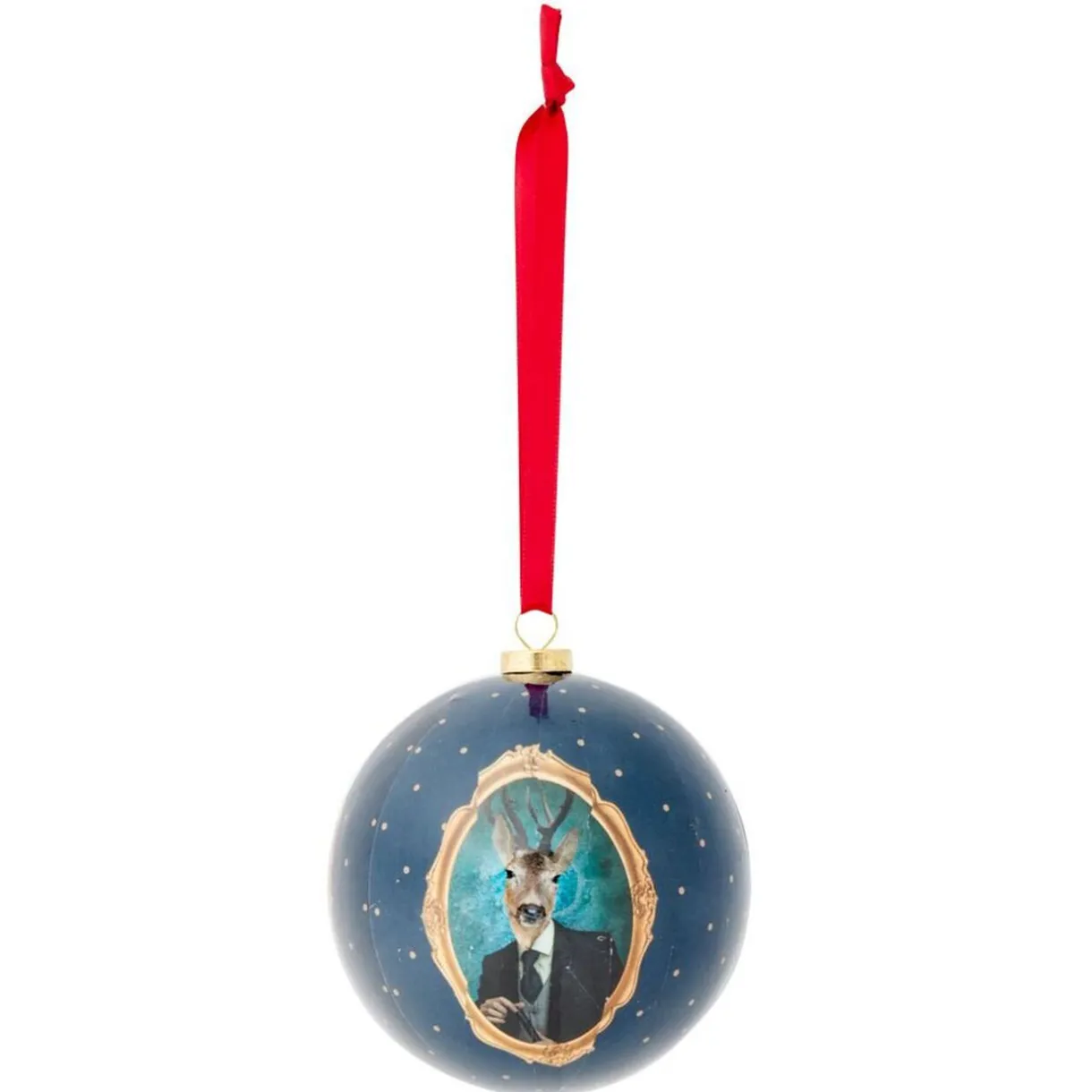Gifi Boule de Noël traditionnel vintage Ø8cm - 3 modèles^ Décoration Sapin
